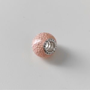 Authentic Pandora Pink Round Charm